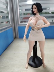 1/6 Female Seamless Body Large Bust Pale W/Anus Hole For 12″ Action Figure Doll