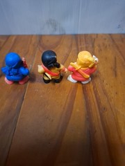 Vintage 1986 Soma Ninja Mini PVC Figures Lot of 4 Clean 3cm Tall
