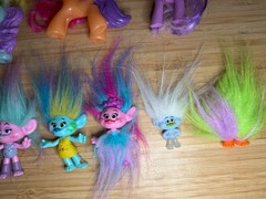 Vintage Hasbro My Little Pony & Trolls Toy 19x Figure LOT + Gi-Go Ponies mlp