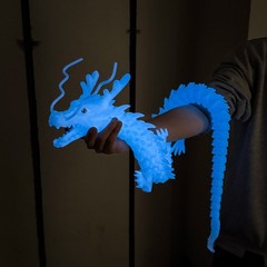 47.5inch 3D Printed dragon Model,Articulated Animals figure,Toys Home Decor