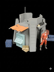 1:18 scale OUTPOST CHECKPOINT FORT SCI FI PLAYSET for 3.75″ STAR WARS FIGURE
