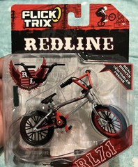 1-Flick Trix Redline RL 7.1 Finger Bike Silver New in package Sealed Rare 2009