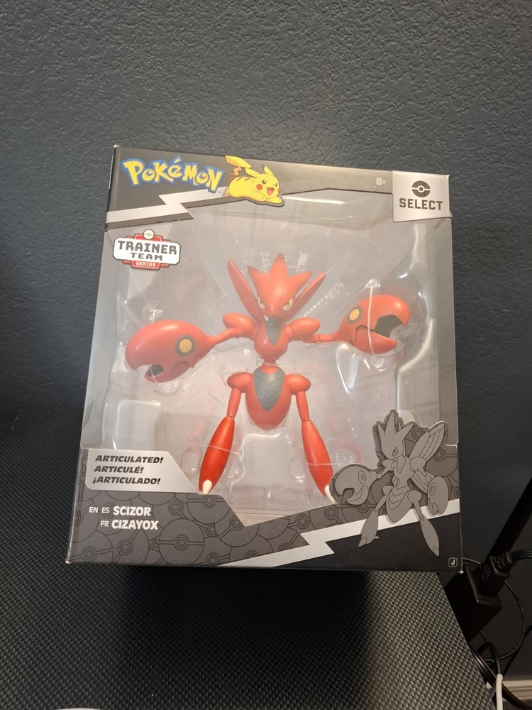 IN HAND Pokemon Scizor Action Figure – 6-Inch Super Articulated – New Sealed
