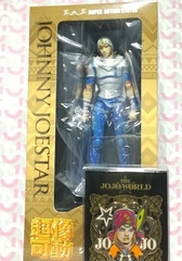 Medicos Super Action Statue JoJo’s Bizarre Adventure Johnny Joestar & pinbadge