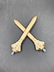 Iron Grenadier mini gatlings, swords, 2 handed gatling red/gold and gold – 1/12