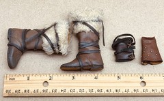 1/6 Kaustic Plastik 12″ figure MasterClass Collection Conan Boots wrist guard