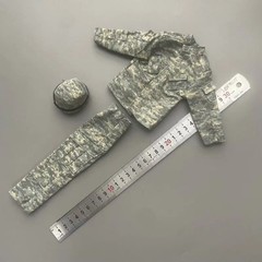 1/6 Scale Toys Soldier U.S. Army Combat Uniform Hat Coat Pants Set Clothes Model