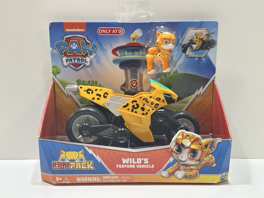 Paw Patrol Cat Pack Wild Cheetah Wild’s Feature Vehicle &Figure Target Exclusive
