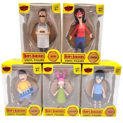 Bobs Burgers Figure Set Of 5 Culturefly Bob, Linda, Tina, Gene New