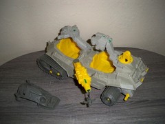 Trappeur Inhumanoids Earth Corps Vehicle Hasbro 1986 NOT COMPLETE repaired