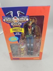 Biker Mice From Mars Throttle w Sprocket Launcher Hotdog Nacelle Figure 2024 New