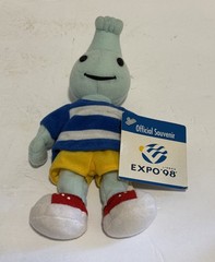 Rare GIL LISBON / LISBOA EXPO´98 MASCOT PLUSH FIGURE, PORTUGAL, 1998, 7 Inch