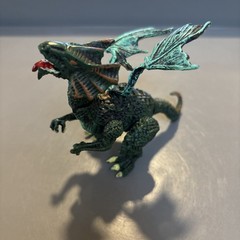 Winged Blue Green Dragon Articulated 4″ Tall Mythical Fantasy Monster Toy Figure