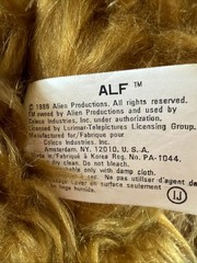 1986 ALF Plush Toy by TM’s Alien Productions – Rare Collector Quality Condition