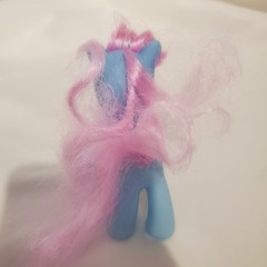 Little Pony Gi Go Blue Pink Unicorn Bee Tattoo Vintage Toy Figure Blue Pink