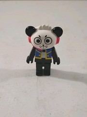 Ryan’s World Combo Panda Bear Figure Blue Vest Red Headphones 3” Just Play Toy