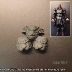 #C Unpainted 1/18 Shoulder Armors & Waist Kit For Upgrade 3.75” Action Figure