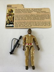 G.I. Joe Doc (Medic) V1 Vintage 1983 Hasbro Action Figure W/ weapon File Card DA
