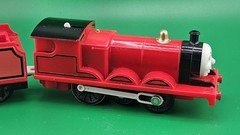 Trackmaster Thomas & Friends “James” Motorized Train Tomy Britt Allcroft 1994