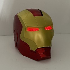Iron Man Mark VII Headgear 1:1 Helmet LED Eyes Gold CG7248 Wearable New in Box
