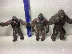 King Kong action figure lot of three.