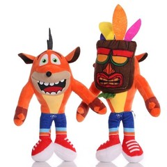 26cm New Crash Bandicoot Stuffed Plush Toys Crazy Trilogy Series Anime Figure Do