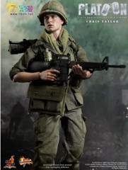 Hot Toys Mms135 1/6 Platoon Chris Taylor Charlie Sheen Action Figure