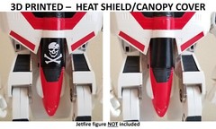 3D Printed Transformers G1 Jetfire Heat Shield Canopy Cover Robotech Macros
