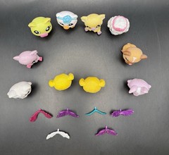 Tic Tac Toy XOXO Blip Friends Glitter Figures & Pets – LOT OF 6 With 2 Wings