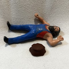 Vintage WWE WWF LJN Superstars Hillbilly Jim Wrestling Figure with Hat