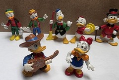 7 DUCKTALES FIGURES BULLY BULLYLAND HUEY, DONALD DUCK, SCROOG MCDUCK, DAISY