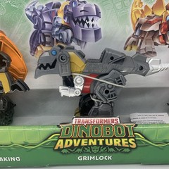 New Transformers Dinobot Adventures Predaking Grimlock Snarl 3 Piece Set