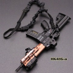 1/6 Scale Gun Model Toys HK416 M4 Assault Rifle Weapon 12 Inch Soldier Figure