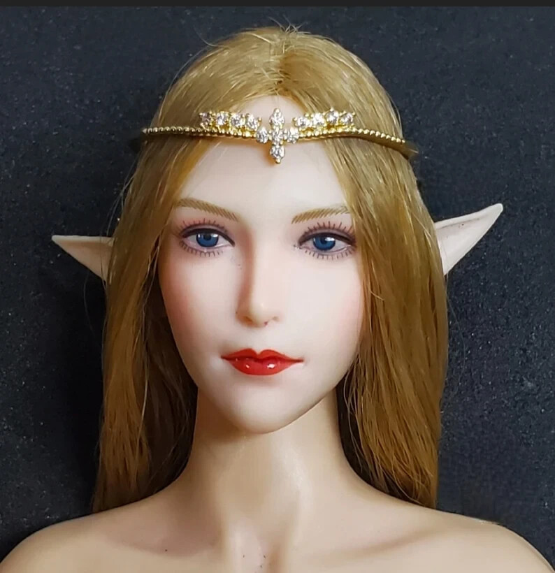 1/6 Metal Tiara Crown Crystal Phicen Queen Princess Fashion BJD Doll Jewelry