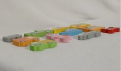 Wooden Pieces (11) Toddler Toys Yacht Truck Bus Car Plane Rocket Scooter Shapes