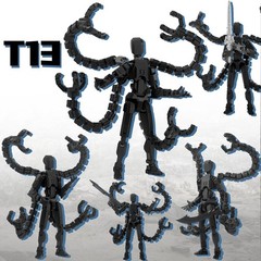 T13 Action Figure 7.2 Inch – Complete with Hands & Weapons for Customization