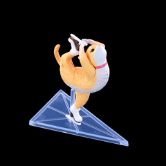 Blind Box Cat Skater Mini Figure Japanese Gashapon Capsule Toy 1 Random Style