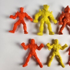 Lot of 7 Saint Seiya Knights Anime Rubber Eraser Japanese Keshi Mini Figures