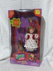 Playmates How Grinch Stole Christmas Cindy Lou Who Doll & Max Dog Figure NEW