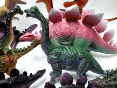 DINOSAURS Mixed Lot of 15 Toy Figures Branded/Unbranded Dinosaur Toys