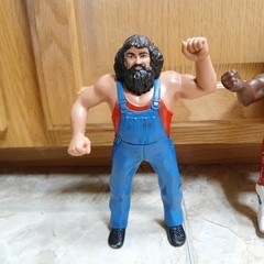 Lot 5 Vintage 1980’s WWF LJN 8″ Wrestling Superstars Figures W/Main Event Book
