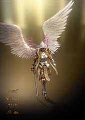 LXF2311B: Lucifer Archangel Dawn Wing Michael 1/12 Action Figure – B (Silver)