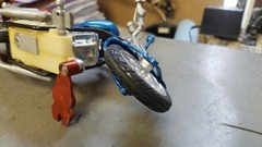 Toy Biz Marvel 2002 Spider-Man Web Cycle Motorcycle Chopper 9.5″ Long Untested