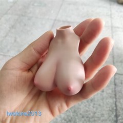 1:6 Suntan Small Breast Bust Cover Model For 12” Female TBL Action Figure Body