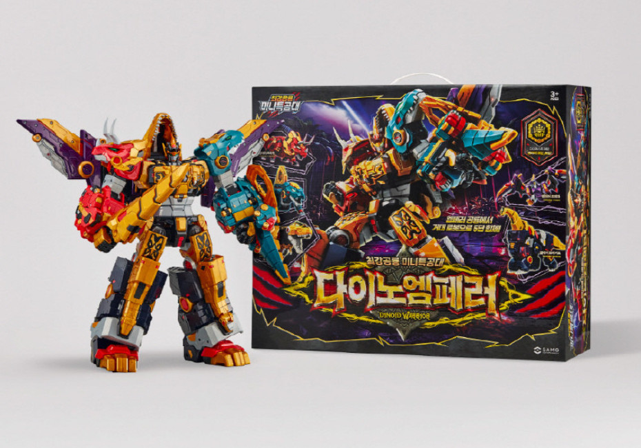Miniforce Dinosaur Emperor 5-in-1 Transforming Robot Action Figure Toy Official