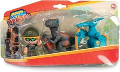 Action Heroes Dino Pack, mix and match figures, dinosaur toys for kids 4 years a