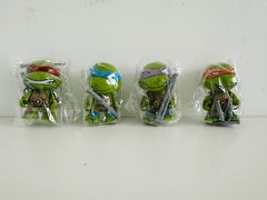 Brand New 4pcs Teenage Mutant Ninja Turtles TMNT Cute Mini Action Figure Toys