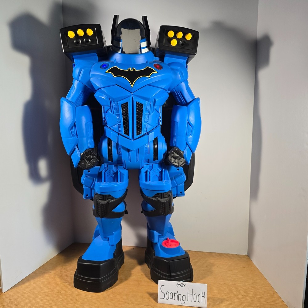 2017 Mattel Batman Blue Robotic Suit Imaginext 30 In Tall