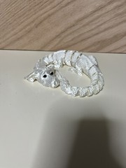17″ Falkor Articulated 3D Printed From The Neverending Story. Silk White