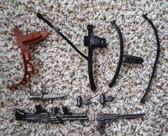 1985 Rambo Action Figure 7” Coleco Force of Freedom w/ Accessories Lot of 4